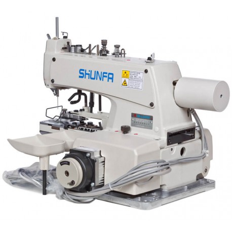 Masina industriala de cusut nasturi Shunfa SF373TY, 1500 imp/min, 400W, Alb