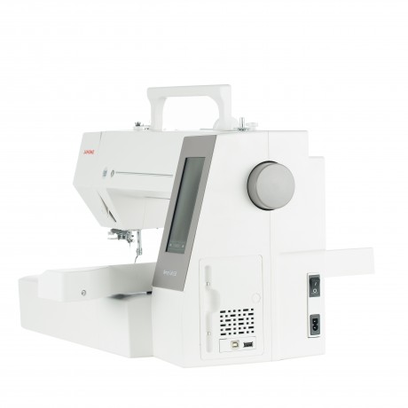 Masina de brodat digitala JANOME Memory Craft 550E, 180 modele incorporate, 860 spm, 45W, Alb/Gri